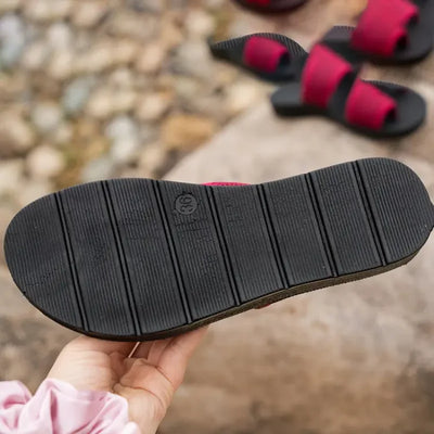 Casie - Sandalias sin cordones de malla perforada