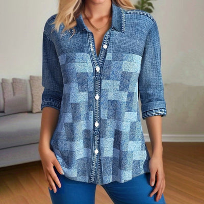 Chemise pour femmes avec des peintures classiques classiques classiques