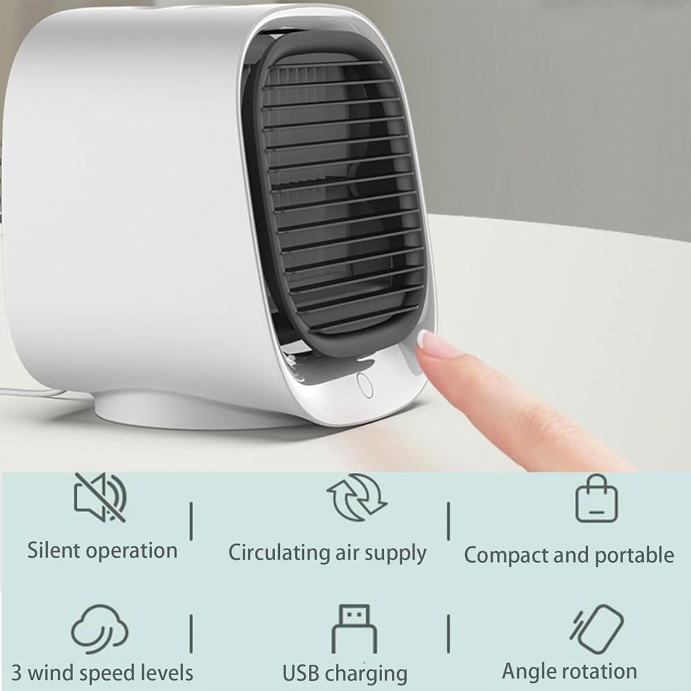 Mini enfriador de aire USB: ventilador personal compacto