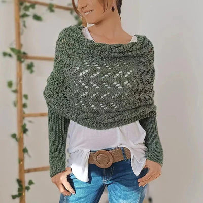 Acogedor bohemien -estilo femenino envolvente