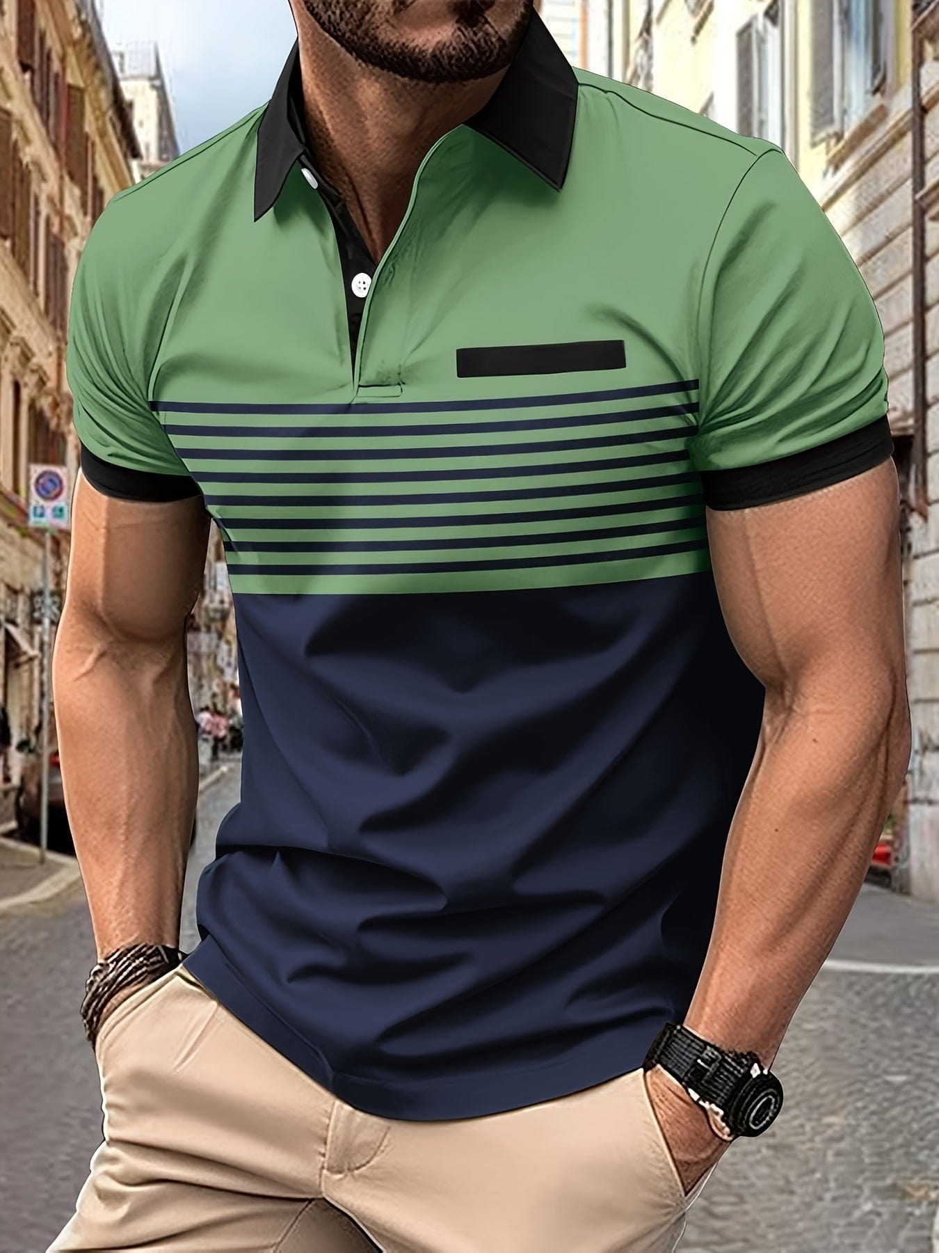 Polo de verano a rayas para hombre | Louis