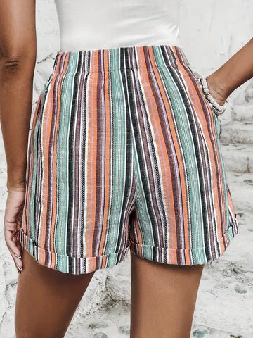 Felice - Pantaloncini con strisce a contrasto