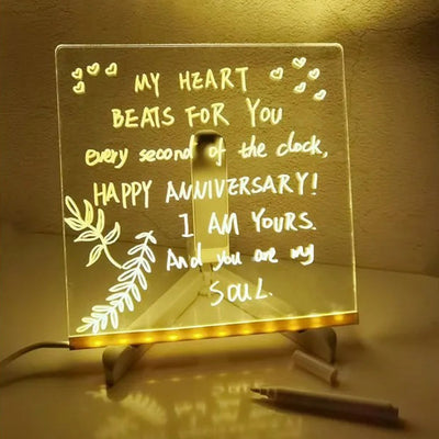 Blocco note a LED con colori