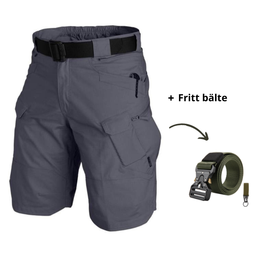 Alex - Shorts multibolsillos + cinturón gratis