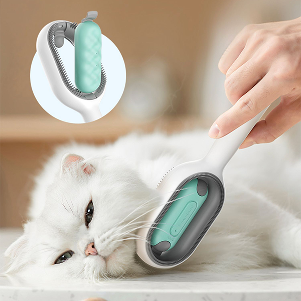 Pettine per la depilazione con serbatoio dell'acqua integrato per animali domestici