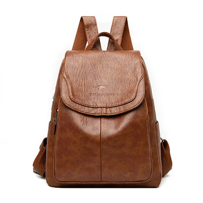 Sac à dos en cuir anti-Thet pour les femmes à la mode | Edah