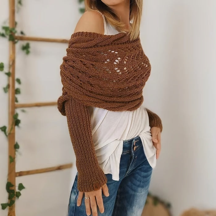 Acogedor bohemien -estilo femenino envolvente