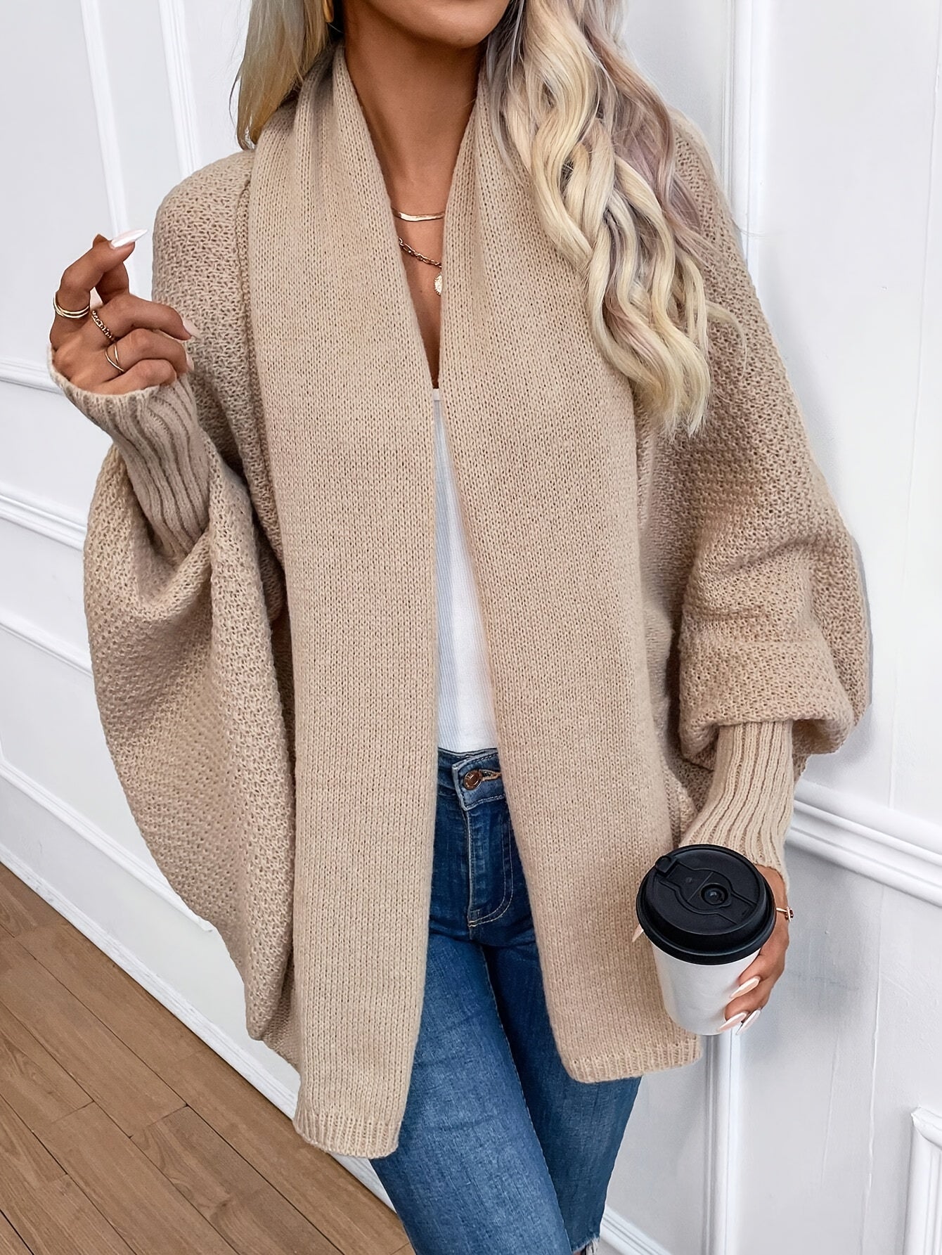 Elegante cardigan da donna a maniche lunghe in cashmere - perfetto per l'inverno
