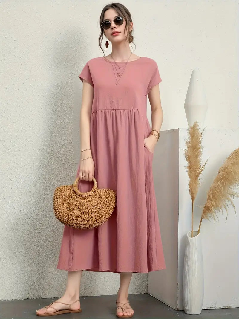 Emberly - Vestido casual y cómodo para mujer