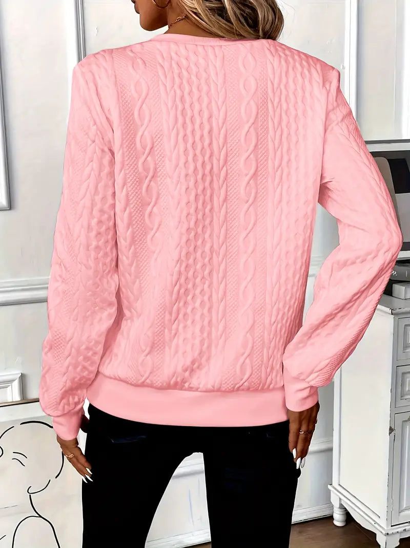 Elegante maglione lavorato a maglia