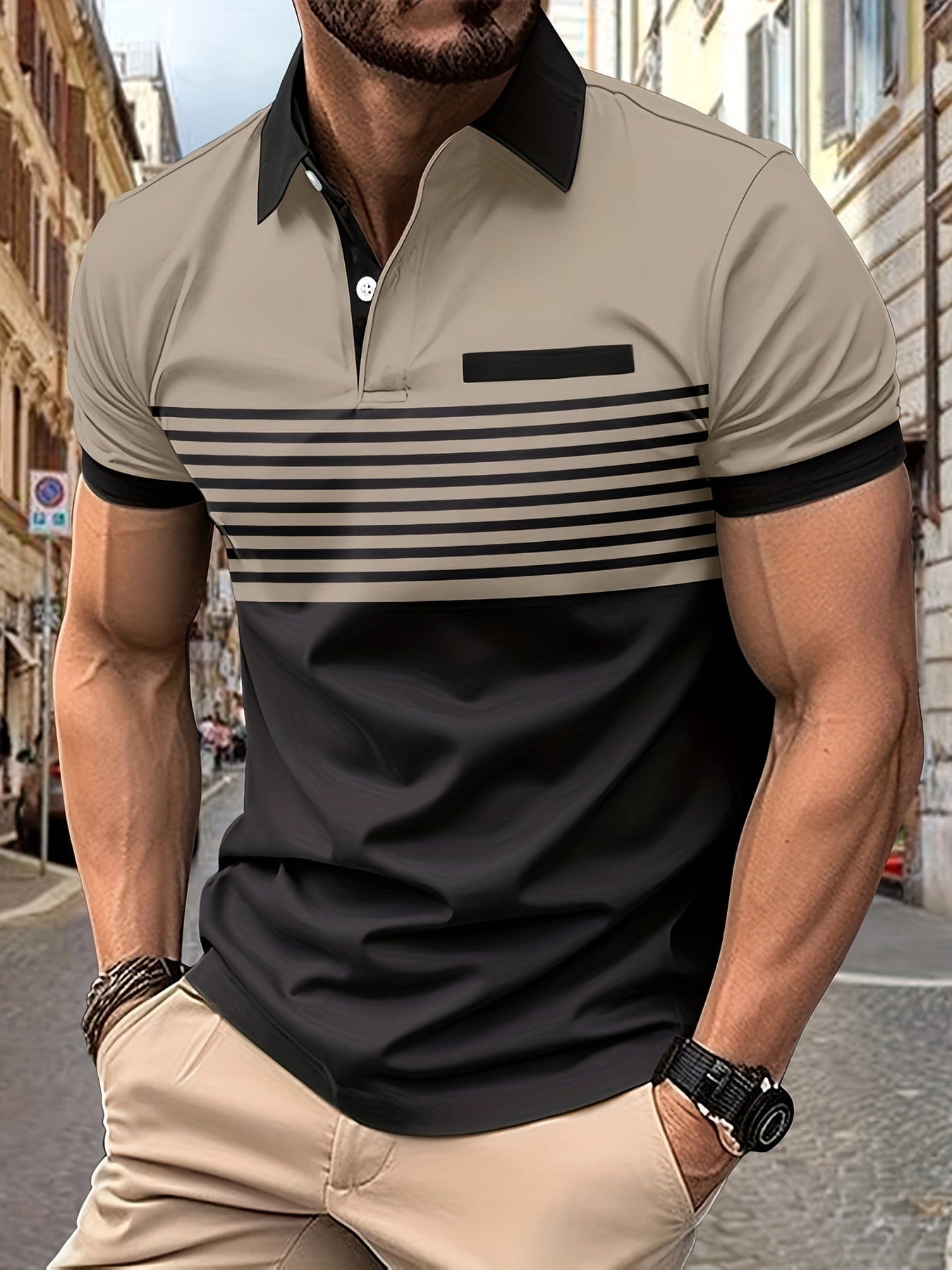 Polo de verano a rayas para hombre | Louis