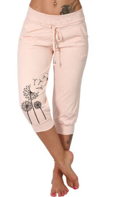 Megan - Pantalon large taille haute décontracté à la mode Pantalon court taille haute