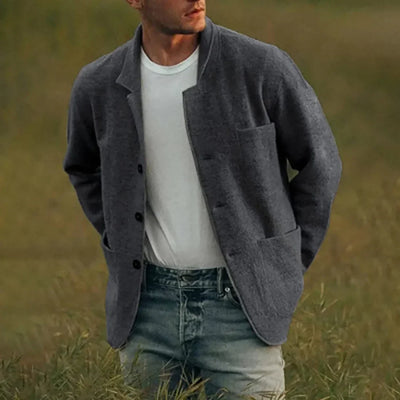 Blazer casual elegante para hombre, perfecto para todas las estaciones.