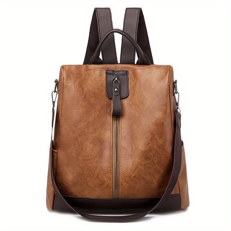 Sac à dos pour femme en cuir PU vegan au design sûr