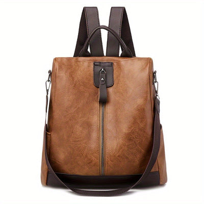 Sac à dos pour femme en cuir PU vegan au design sûr