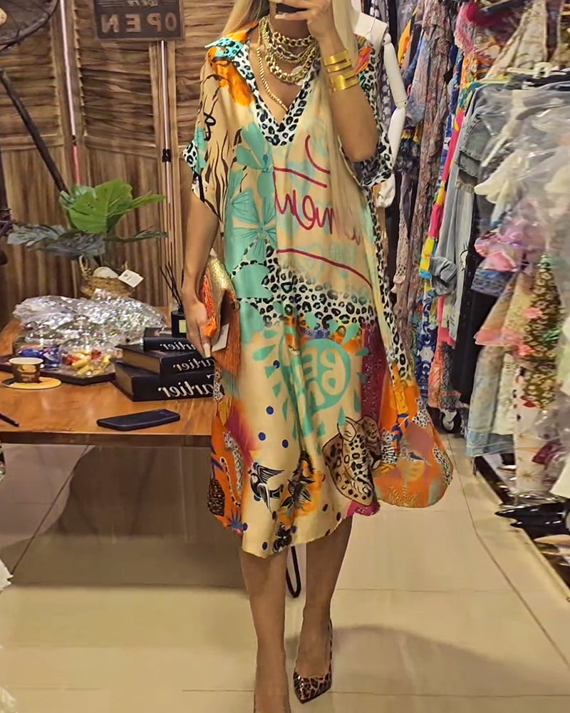 Janne | Vestido informal con cuello en V