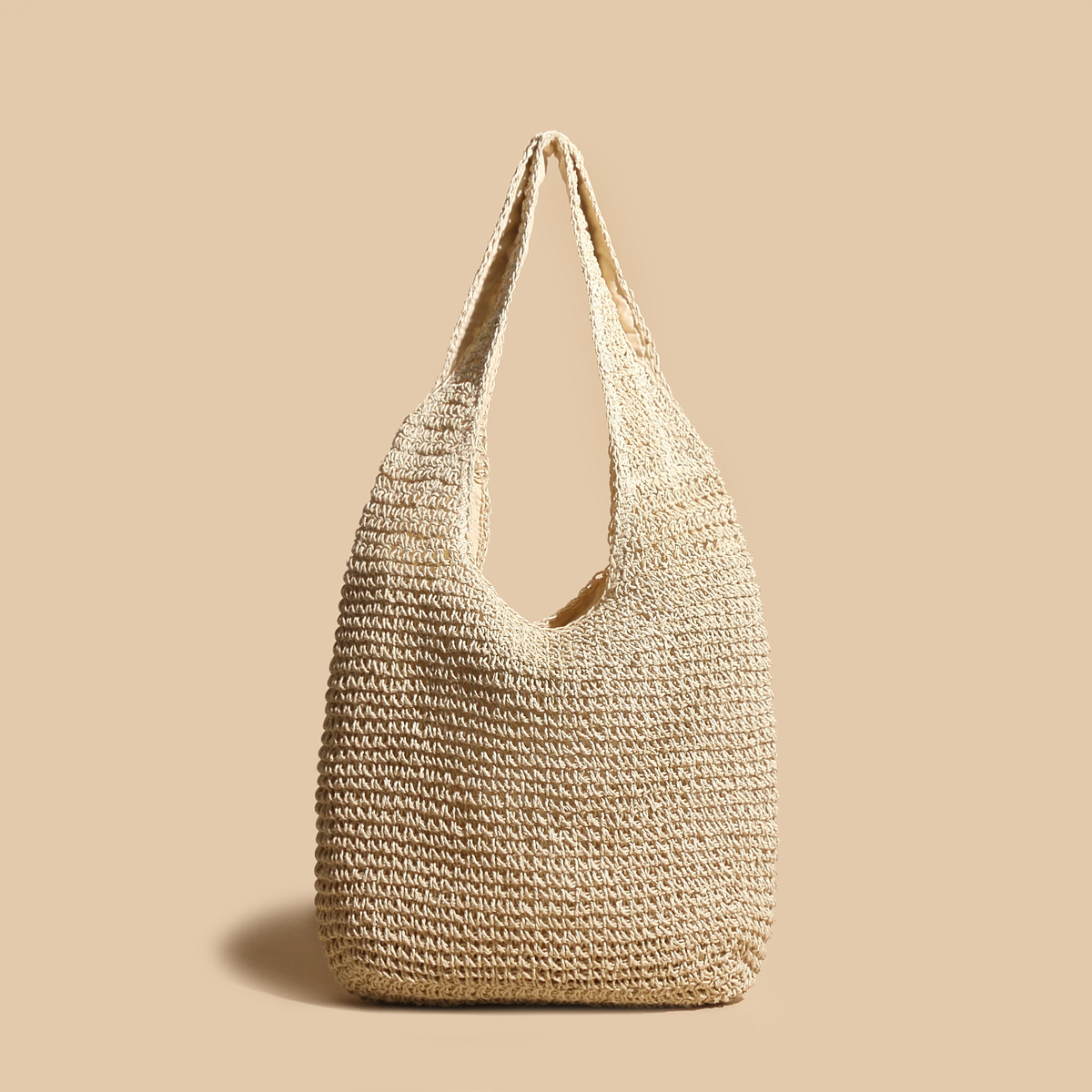 Borsa hobo in paglia | Fatta a mano | Boho chic