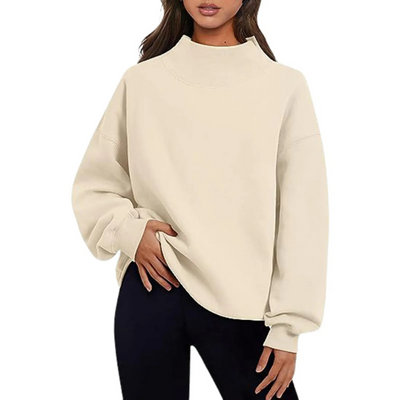 Maglione basic aderente con maniche lunghe