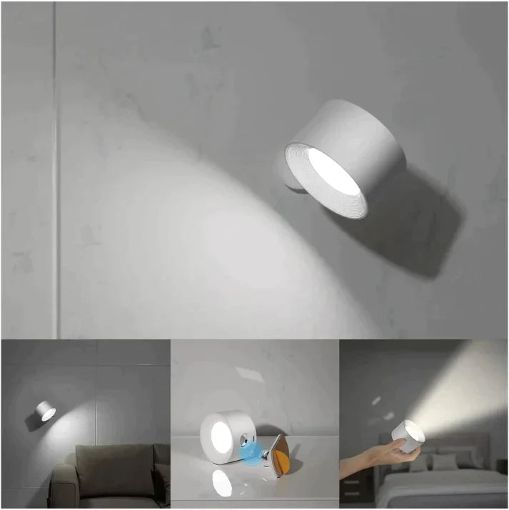 Lampada a Led Lumini | Lampada da parete ricaricabile senza fili