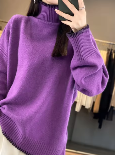 Nadine - Suéter suave de cuello alto