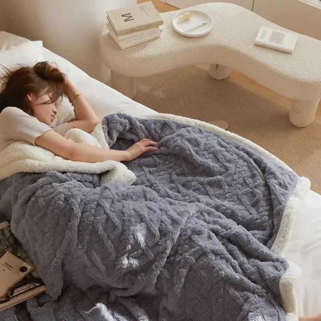 Couverture d'hiver chaude pour les nuits froides - épais, doux et élégants pour la chambre et le canapé
