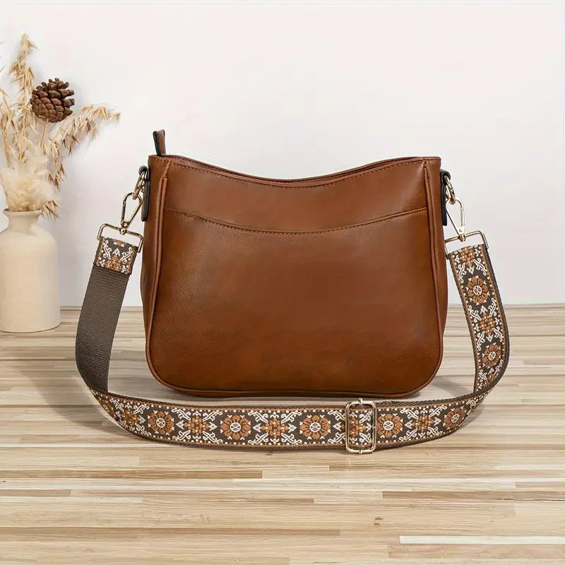 Borsa a tracolla da donna - Pelle vegana - Tracolla regolabile - Elegante e per tutti i giorni