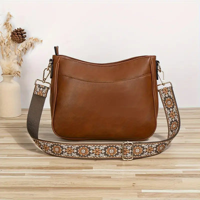 Borsa a tracolla da donna - Pelle vegana - Tracolla regolabile - Elegante e per tutti i giorni