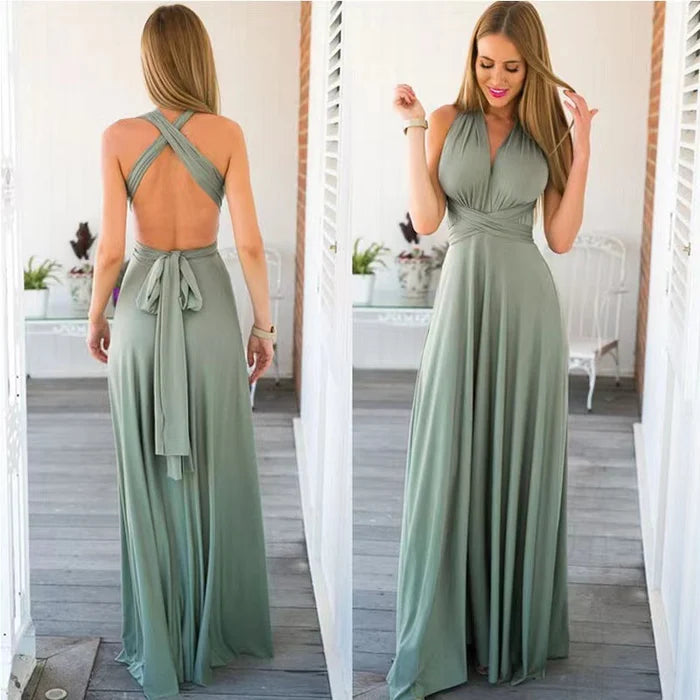 Elegante vestido cruzado de punto - Zara