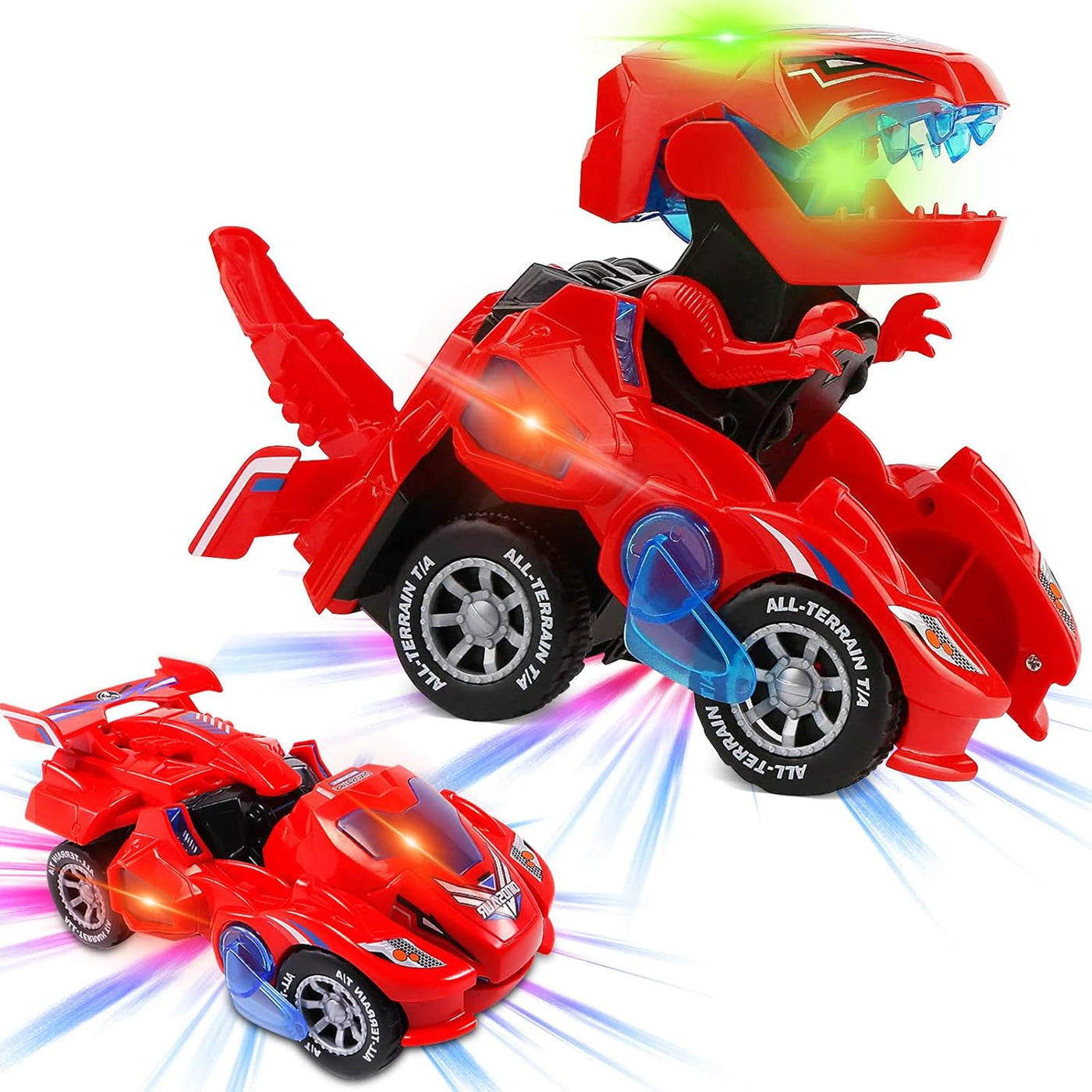 Carrello a LED per dinosauri