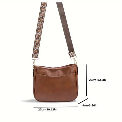 Borsa a tracolla da donna - Pelle vegana - Tracolla regolabile - Elegante e per tutti i giorni