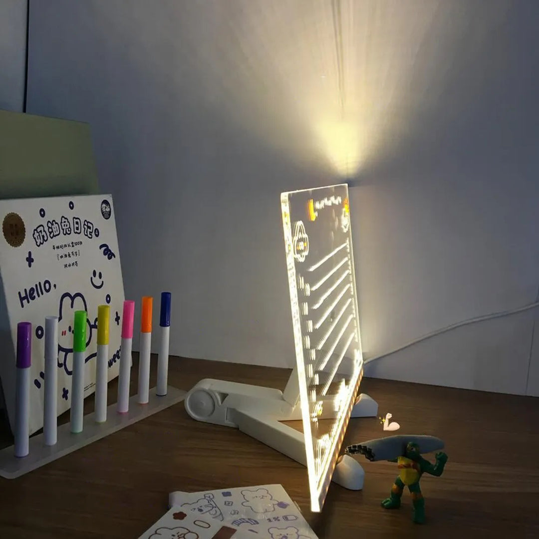 Blocco note a LED con colori