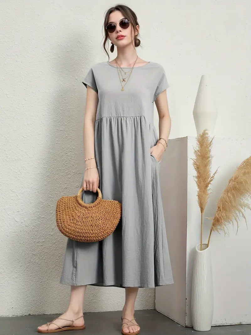 Emberly - Vestido casual y cómodo para mujer