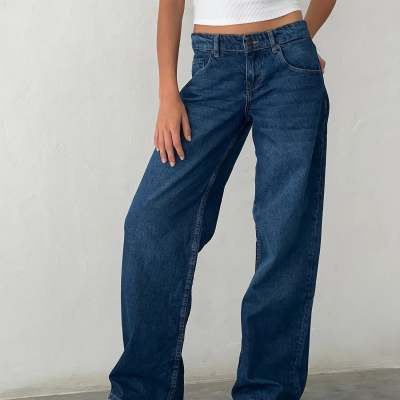 Jasmine - Pantalon large en jean pour femme