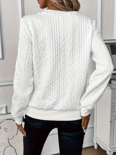 Elegante maglione lavorato a maglia