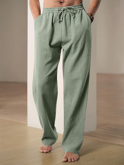 Pantalon décontracté à cordon pour homme