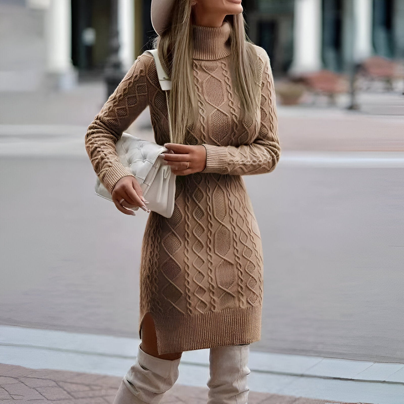 Elegante vestido de punto para mujer | Ideal para días relajados