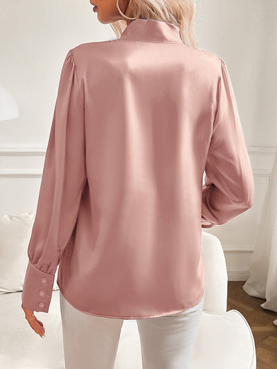 Chemisier à col noué | Polyester | Style femme