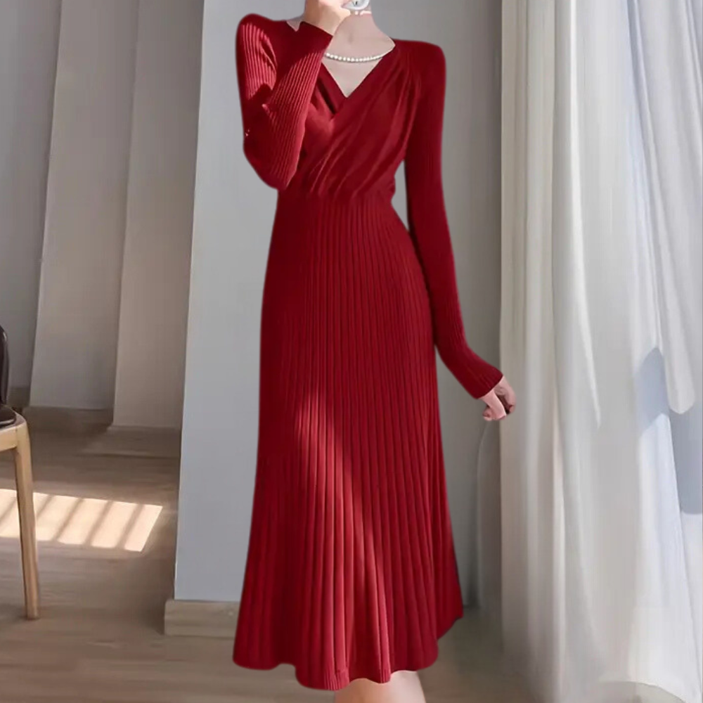ARWENA - Elegante vestido de punto para mujer