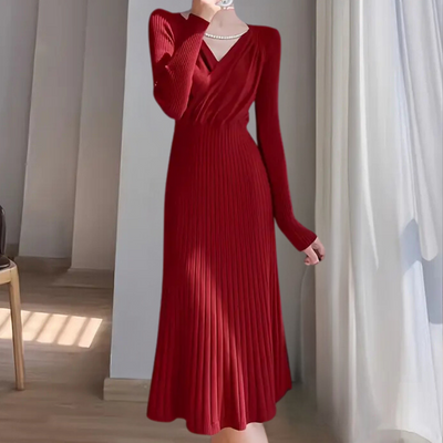 ARWENA - Elegante vestido de punto para mujer