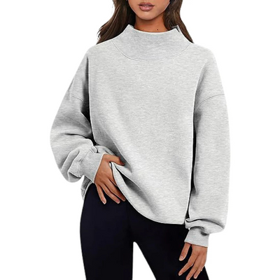Maglione basic aderente con maniche lunghe