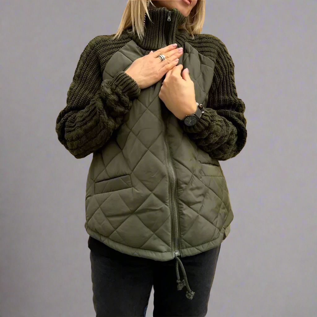 Veste rembourrée avec manches de chemise