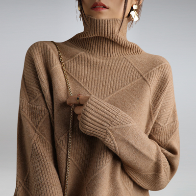 Suéter de cuello alto para mujer, suave y acogedor | Ideal para todas las estaciones