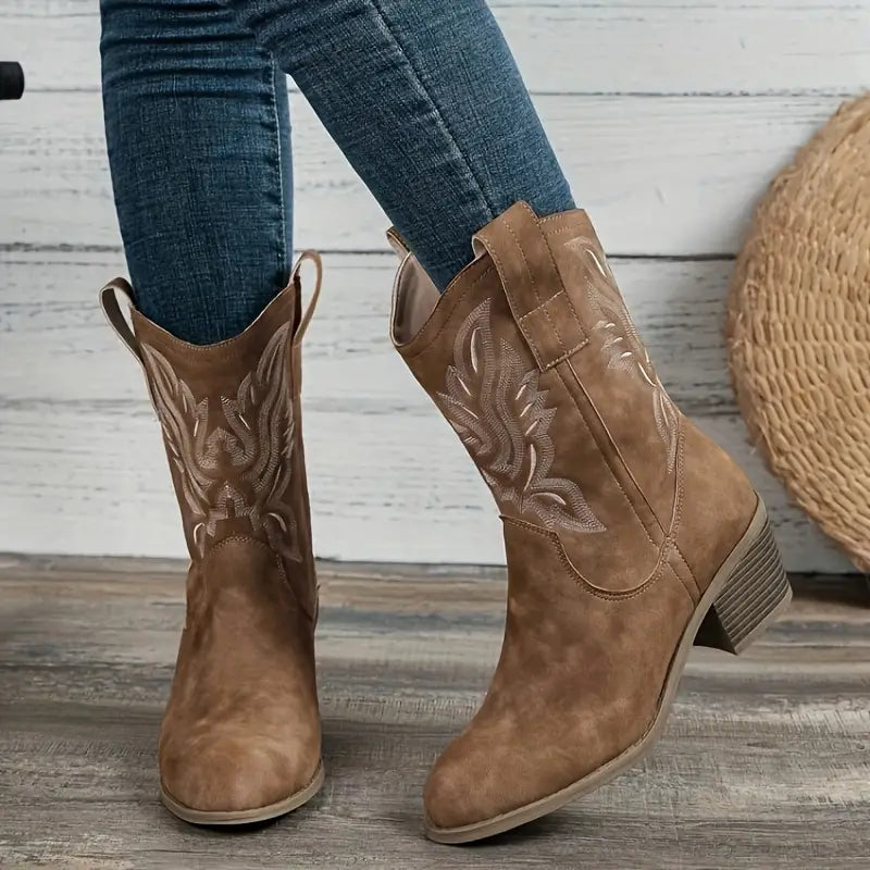 Botas de vaquera para mujeres con talón | Cómodo