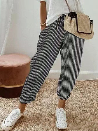 Kelly - Pantalon décontracté imprimé multicolore