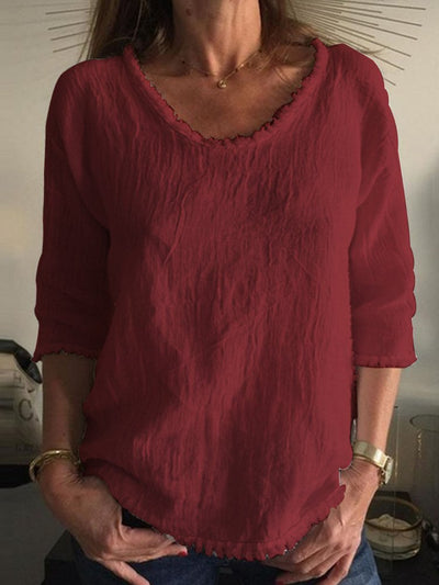 Camiseta informal de lino - Charleigh