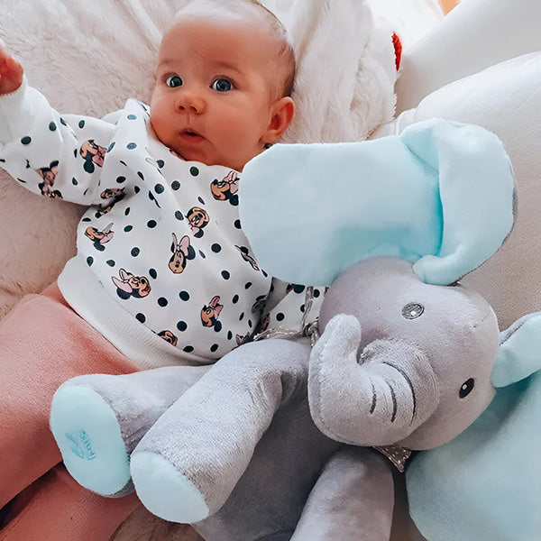 Canta e gioca con i peluche degli elefanti