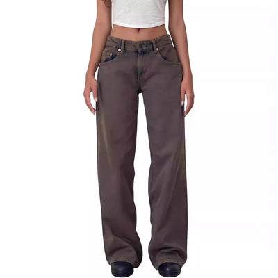 Jasmine - Pantalon large en jean pour femme