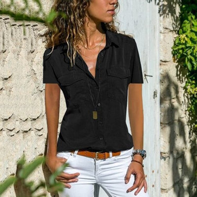 Florence - Chemisier streetwear à manches courtes