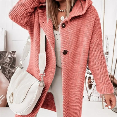 Cardigan elegante da donna con cappuccino - Kasjmier Look