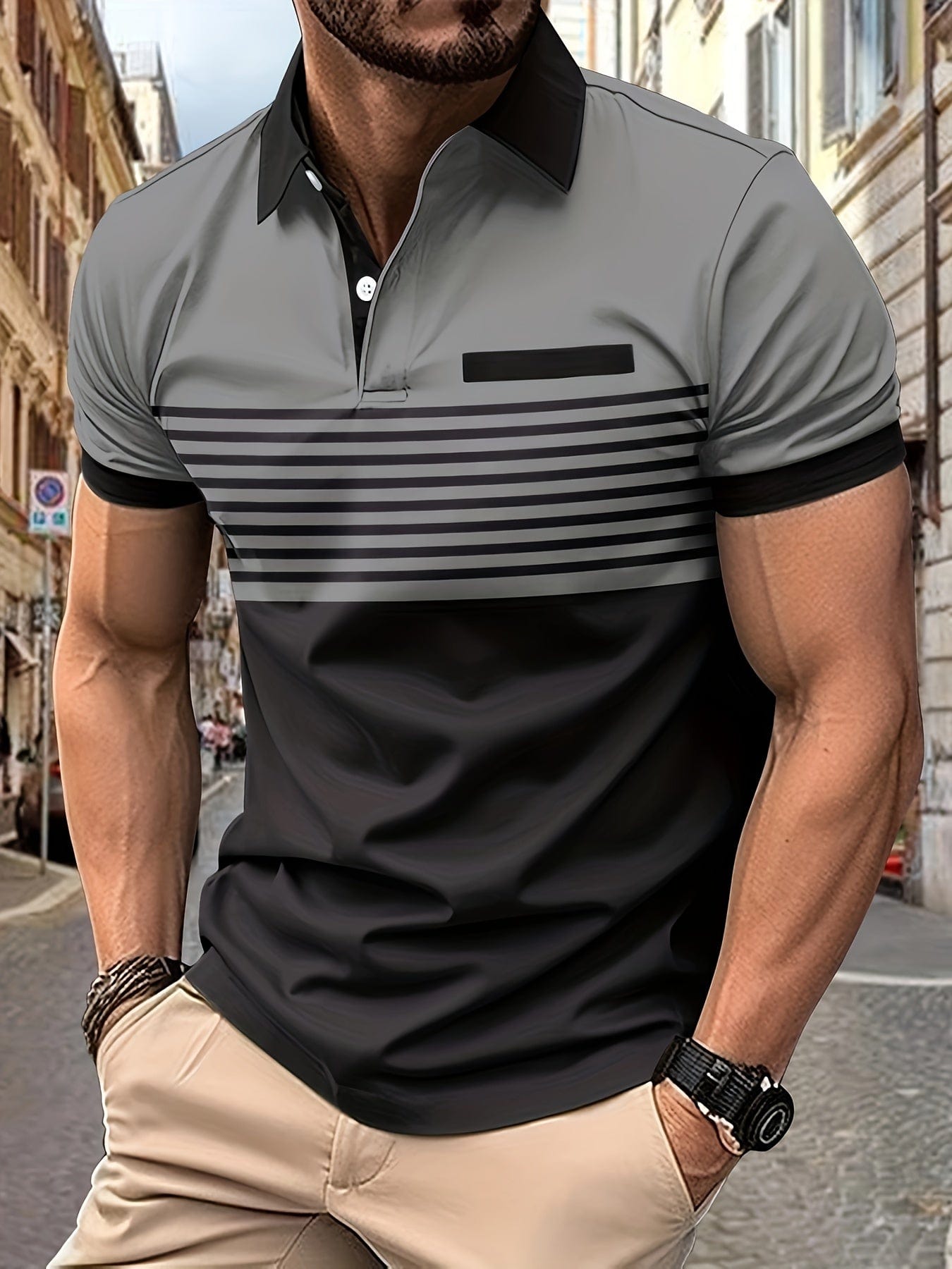 Polo de verano a rayas para hombre | Louis